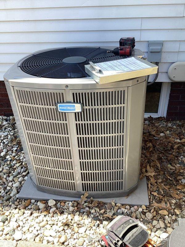 Elkhart, IN - Completed scheduled preventive maintenance on residential air conditioning system. Performed comprehensive inspection of outdoor condenser unit, checked electrical connections at disconnect box, verified proper operation of condenser fan, and tested system performance using diagnostic equipment. Unit found operating within normal parameters with no issues identified.