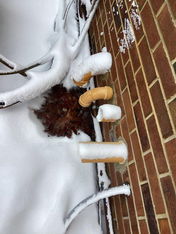 Bristol, IN - Responded to callback for two recently installed gas systems blowing lukewarm air despite thermostat set to 71°F (current home temperature 66°F). Inspection revealed exterior PVC exhaust/intake pipes were completely obstructed by snow and ice buildup, preventing proper system operation. Cleared all vent pipes of obstructions, verified proper system operation with normal heating function restored.