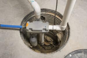 pump system open for repair