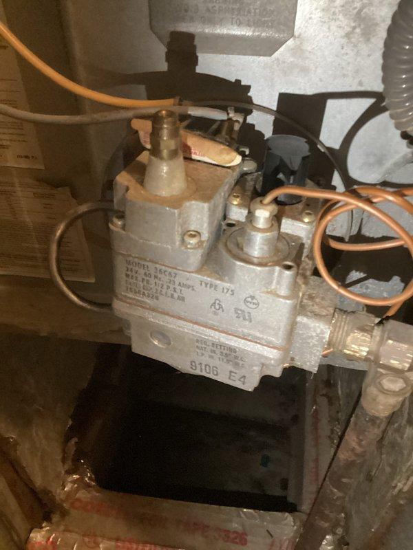 Edwardsburg, MI - Diagnosed no heat issue in aging system (10+ years old) and identified faulty gas valve as the cause of failure. Replaced gas valve assembly, performed system testing to verify proper heating operation, and restored heat to the residence.