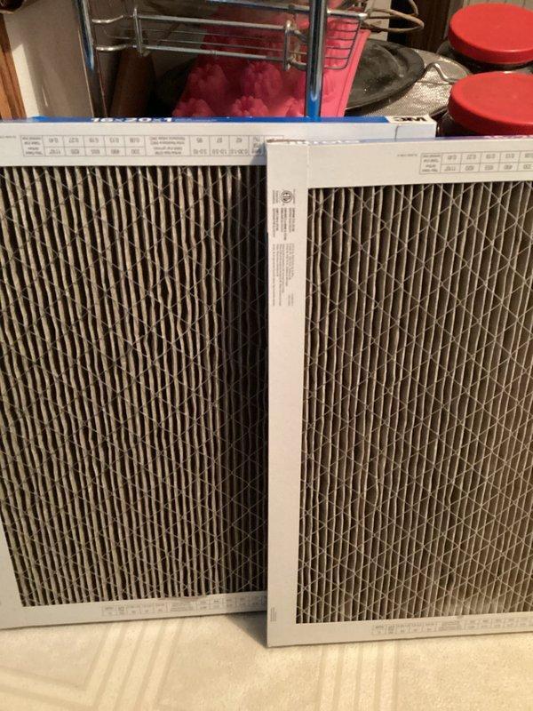 Edwardsburg, MI - Responded to no heat call for a 7-year-old furnace blowing cold air. Performed system inspection and found heavily clogged air filters restricting proper airflow. Replaced dirty filters with new ones, restored normal heating operation, and verified system functionality before completing service.