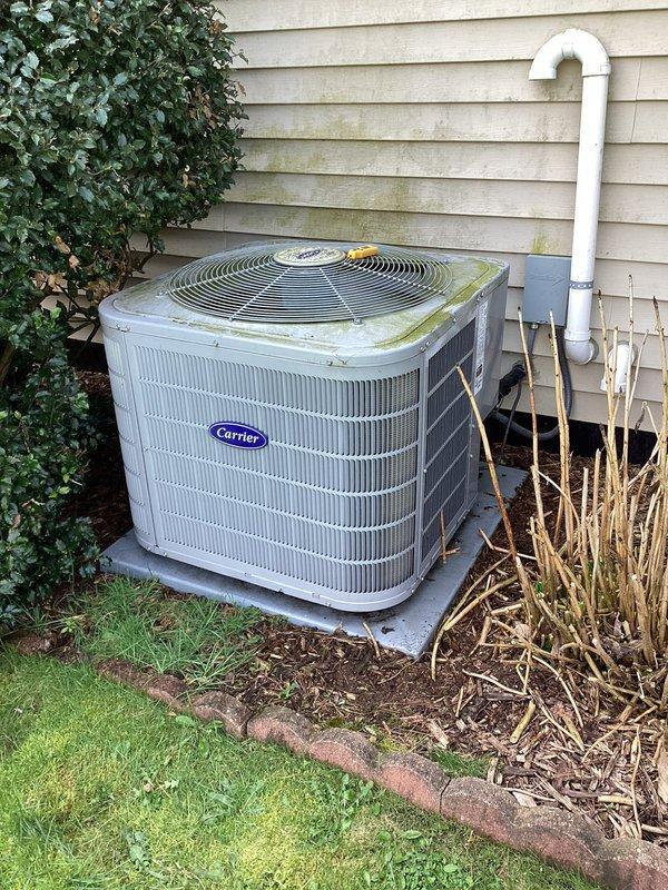 Goshen, IN - Completed scheduled air conditioning maintenance on residential Carrier unit per membership agreement. Performed comprehensive system inspection including refrigerant line check, condensate drain verification, condenser coil assessment, and operational testing to ensure optimal performance for the cooling season.