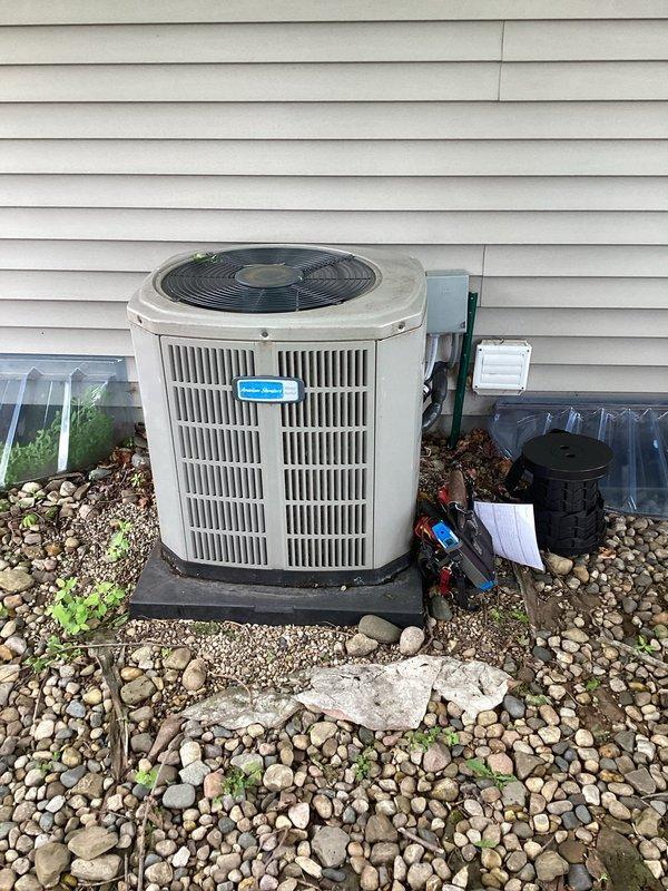 Completed scheduled air conditioning maintenance service per membership agreement. Performed comprehensive inspection of outdoor condensing unit, including electrical compartment evaluation where capacitor, contactors, and all wire connections were examined and found to be in proper working condition. Unit operating within normal parameters with all components functioning as designed.