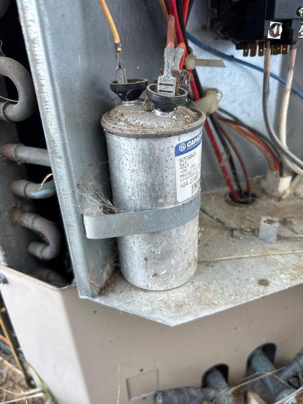 Goshen, IN - Completed planned maintenance on a Gold Level Single System Home AC unit. Inspected system components including capacitor and electrical connections, noting some dust accumulation on components. Replaced two 16x20x1 air filters as specified in the work order to maintain optimal system performance.