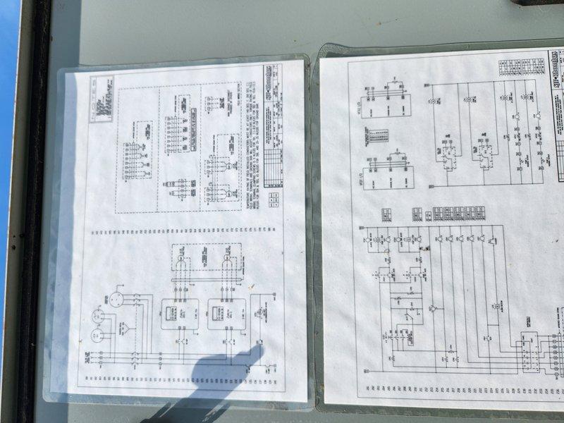 Performed routine maintenance inspection on a 5-year-old lift station control panel. System was operating normally with no water leakage present. Inspected electrical control cabinet components including circuit breakers, contactors, terminal blocks, and field wiring connections. Reviewed wiring diagrams and verified proper operation of all electrical circuits and control systems. All components found in good working condition following recent cleaning.