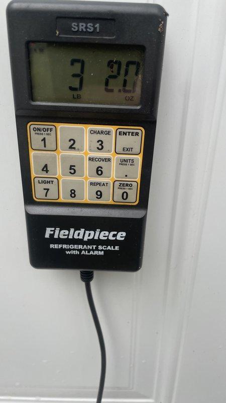 Completed installation of Lennox ML13KC1-036 condenser unit and CK40CT-30B cased coil on new concrete pad. Unit positioned on exterior wall with proper clearances, electrical disconnect installed, and refrigerant lines connected. System charged to manufacturer specifications using precision scale, reconnected to existing thermostat, and verified proper operation of all components.