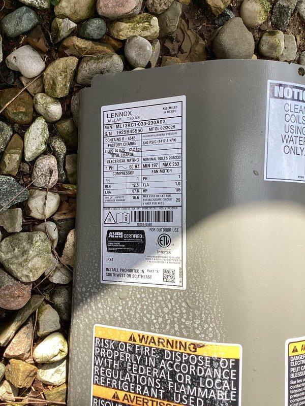 Completed planned air conditioning maintenance on Lennox ML13XC1-03D-230AD2 condenser unit per membership agreement. Performed comprehensive system inspection including coil cleaning, electrical connections check, refrigerant level verification, and overall unit operation assessment. Unit operating within manufacturer specifications with no deficiencies noted at time of service.